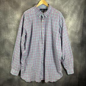 Ralph Lauren Men's Big & Tall 3XLT Plaid Checkered Shirt‎